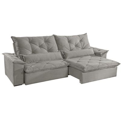 Sofá Melt 02 Módulos De 100cm Br 25cm Meu Sofá Online B026 Veludo Prata