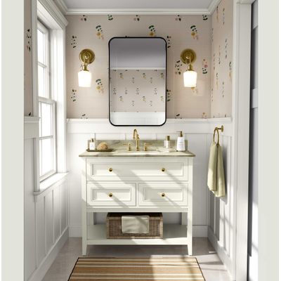 Papel de Parede Florestal Ornamental Bege Autoadesivo, Envelopamento Fácil para Quarto Estilo Fazenda, Sala, Armários, Ambientes - S4Sassy 63,5 cm (L) × 304,8 cm (C) / Bege - Vinil Liso
