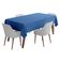 Toalhas de Mesa Impermeáveis para Uso Interno/Externo, Capas de Primavera/Verão para Mesa Circular do Pátio/Churrasco/Piquenique - Vargottam 147,32 Cm (L) × 259 Cm (C) / Azul