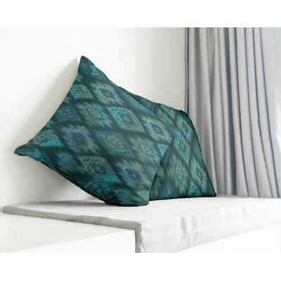 Capa de Almofada Decorativa Estampada com Tema Azul, Fronha Decorativa - Vargottam 60,96 Cm × 60,96 Cm – Retangular / Azul