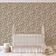 Papel de Parede Vinílico Autoadesivo Estampa Floral Vintage Chique Impermeável Bege para Quartos, Espaços Alugados e Armários - S4Sassy 63,5 cm (L) × 914,4 cm (C) / Bege - Vinil Texturizado