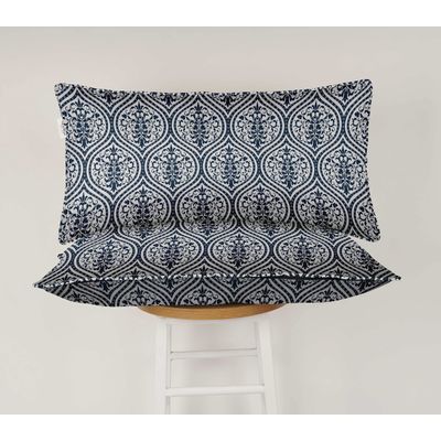 Capa Lombar de Poliéster Interno/Externo, Retangular Impermeável para Todas as Intempéries, para Móveis de Pátio - Vargottam 30,48 Cm × 60,96 Cm / Azul