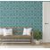Papel de Parede Vinílico Autoadesivo (Papel Contact) Estampa Floral Dot Blossom Verde Impermeável Removível para Quartos e Salas - S4Sassy 63,5 cm (L) × 914,4 cm (C) / Verde - Vinil Liso