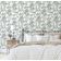 Papel de Parede Autoadesivo Jardim com Pássaros e Libélulas, Verde, Vinil Removível DIY, Papel Contact para Parede de Entrada - S4sassy 63,5 cm (L) × 304,8 cm (C) / Verde - Vinil Texturizado