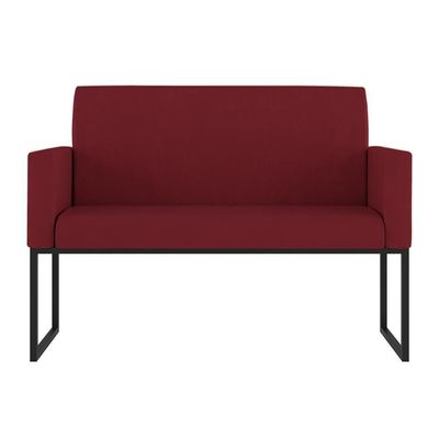 Kit Sofá 2 Lugares + 2 Poltronas Para Recepção Sala Balaqui Cor:marsala Marsala