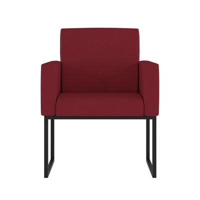 Kit Sofá 2 Lugares + 2 Poltronas Para Recepção Sala Balaqui Cor:marsala Marsala