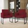 Kit Sofá 2 Lugares + 2 Poltronas Para Recepção Sala Balaqui Cor:marsala Marsala