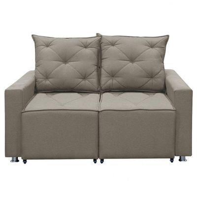 Sofá Retrátil 2 Lugares Bariloche 1.60cm Shop Das Cabeceiras Carvalho