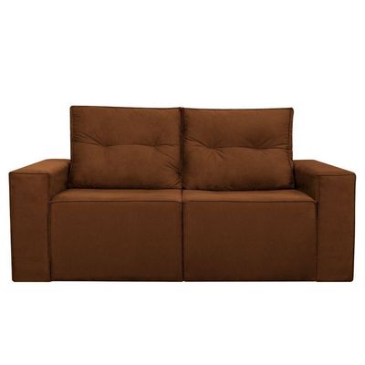 Sofá 2 Lugares Onix 1,80m Para Sala Confortavel Sued Herrero Cor:cobre