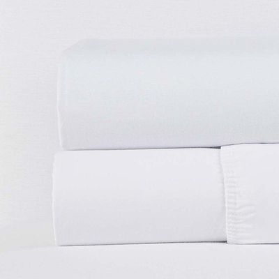 Jogo De Cama Solteiro Top Line Hipercal 180 Fios 3 Peças 100% Poliéster - Branco