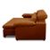 Sofa Retratil Reclinavel 2 Lugares 2,50m Crystal Veludo Laranjado Lansofbr