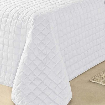 Cobre Leito Top Line Solteiro Hipercal 180 Fios 2 Peças 100% Poliéster - Branco