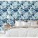 Papel de Parede Folhas Abstratas, Azul, Vinílico Autoadesivo, Revestimento Decorativo Fácil Faça-Você-Mesmo para Quarto e Sala - S4Sassy 63,5 cm (L) × 609,6 cm (C) / Azul - Vinil Liso
