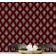 Papel de Parede Vinílico Autoadesivo Estampa Boho em Blocos Estilo Asiático, Decorativo, Fácil DIY para Quarto e Sala - Vermelho - S4Sassy 63,5 cm (L) × 914,4 cm (C) / Vermelho - Vinil Liso