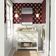 Papel de Parede Vinílico Autoadesivo Estampa Boho em Blocos Estilo Asiático, Decorativo, Fácil DIY para Quarto e Sala - Vermelho - S4Sassy 63,5 cm (L) × 152,4 cm (C) / Vermelho - Vinil Texturizado