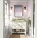 Papel de Parede Vinílico Rosa Autoadesivo Removível, Xadrez Floral Pequeno, Mural Asiático para Banheiro, Lavanderia e Closet - S4Sassy 63,5 cm (L) × 304,8 cm (C) / Rosa - Vinil Texturizado