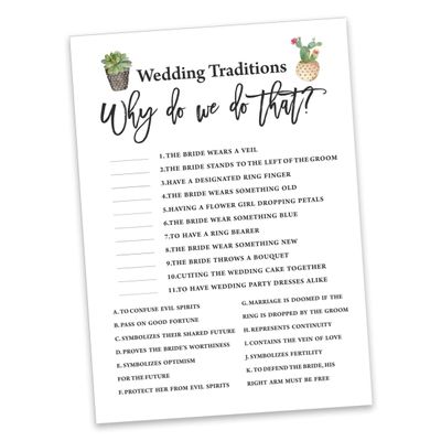 50 Cartões Quadrados em Branco para Jogo Cactus Taco'bout Love para Chá de Noiva e Despedida de Solteira - Inkdotpot 12,7 Cm × 17,78 Cm / Branco - Por Que Fazemos Isso?