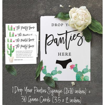 50 Cartões Quadrados em Branco para Jogo Cactus Taco'bout Love para Chá de Noiva e Despedida de Solteira - Inkdotpot 8,89 Cm × 6,35 Cm / Branco - Jogos de Festa