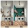 Papel de Parede Boho Estampado em Blocos, Estilo Asiático, Vinil Autoadesivo, Revestimento DIY para Quarto e Sala - Azul - S4Sassy 63,5 cm (L) × 152,4 cm (C) / Azul - Vinil Liso