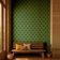 Papel de Parede Vinílico Liso Autoadesivo Estampa Paisley em Bloco, Estilo Asiático, Aplicação Fácil Para Quarto e Sala - Verde - S4Sassy 63,5 cm (L) × 304,8 cm (C) / Verde - Vinil Liso