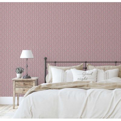 Papel de Parede Borboletas Rosa Autoadesivo, Revestimento de Parede, Decoração DIY Fácil para Quarto Infantil e Sala de Brincar - S4Sassy 63,5 cm (L) × 609,6 cm (C) / Rosa - Vinil Liso