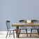 Papel de Parede Boho Estampa em Bloco, Estilo Asiático, Vinil Autoadesivo, Revestimento Decorativo Fácil para Quarto e Sala - Azul - S4Sassy 63,5 cm (L) × 914,4 cm (C) / Azul - Vinil Texturizado