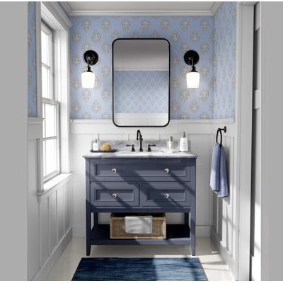 Papel de Parede Boho Estampa em Bloco, Estilo Asiático, Vinil Autoadesivo, Revestimento Decorativo Fácil para Quarto e Sala - Azul - S4Sassy 63,5 cm (L) × 914,4 cm (C) / Azul - Vinil Texturizado