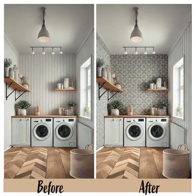 Papel de Parede Vinílico Autoadesivo Estampa Floral Dot Blossom, Impermeável, Cinza, Removível, Quartos e Salas, para Locatários - S4Sassy 63,5 cm (L) × 609,6 cm (C) / Cinza - Vinil Liso