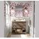 Papel de Parede Trilha de Folhas Rosa, Vinil Autoadesivo Minimalista, Envoltório Decorativo para Quarto e Sala - S4Sassy 63,5 cm (L) × 304,8 cm (C) / Rosa - Vinil Liso