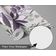 Papel de Parede Autoadesivo Removível Bananeira Tropical Mural Instantâneo Roxo para Banheiro, Lavanderia e Closet Vinil - S4Sassy 63,5 cm (L) × 914,4 cm (C) / Roxo - Vinil Liso