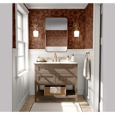 Papel de Parede Autoadesivo Mural Estampa Botânica Marrom, Contact para Paredes, Destaque de Entrada e Decoração de Escritório - S4sassy 63,5 cm (L) × 914,4 cm (C) / Marrom - Vinil Liso
