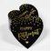 Tag de Papel 'Happy Retirement' para Lembrancinha, Tag Artesanal com Folha Metalizada para Pendurar - Inkdotpot 100 Etiquetas Metalizadas / Preto - Dourado