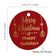 Etiquetas Penduradas Metalizadas para Lembrancinhas de Garrafa 'Merry Christmas & Happy Holiday' - Inkdotpot 100 Etiquetas Metalizadas / Vermelho - Prata