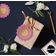 Tags de Papel para Lembrancinha Feliz Diwali com Folha Metalizada para Pendurar - Inkdotpot 100 Etiquetas Metalizadas / Rosa - Dourado