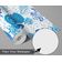 Papel de Parede Autocolante Vinílico Impermeável Azul com Cavalo-Marinho e Conchas, Removível para Quarto de Bebê e Brinquedoteca - S4Sassy 63,5 cm (L) × 304,8 cm (C) / Azul - Vinil Liso
