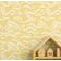 Papel de Parede Autoadesivo Decorativo Ondas do Oceano, Vinil Impermeável, Amarelo Removível  Quarto/Berçário/Sala de Brincar - S4Sassy 63,5 cm (L) × 304,8 cm (C) / Amarelo - Vinil Liso