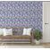 Papel de Parede Autoadesivo Pássaros e Frutas Azul, Vinil Removível DIY, para Parede de Destaque na Entrada, Solução Fácil - S4sassy 63,5 cm (L) × 152,4 cm (C) / Azul - Vinil Texturizado