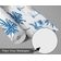 Papel de Parede Vinílico Autoadesivo Removível, Palmeira Tropical e Veleiro, Azul, Mural Para Banheiro, Lavanderia e Closet - S4Sassy 63,5 cm (L) × 609,6 cm (C) / Azul - Vinil Texturizado
