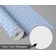 Papel de Parede Autoadesivo Vinílico Estampa Nó Geométrico Azul, Revestimento Decorativo Fácil para Quarto e Sala - S4Sassy 63,5 cm (L) × 609,6 cm (C) / Azul - Vinil Texturizado