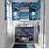 Papel de Parede Tropical Azul Paraíso de Palmeiras Vinil Autoadesivo Envoltório Decorativo DIY Fácil para Quarto, Sala e Ambientes - S4Sassy 63,5 cm (L) × 609,6 cm (C) / Azul - Vinil Liso