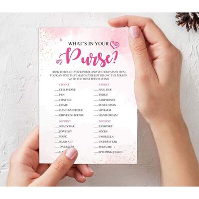 50 Cartões de Jogo Quadrados em Branco com Respingo em Aquarela para Chá de Noiva, Casamento e Despedida de Solteira - Inkdotpot 12,7 Cm × 17,78 Cm / Branco - Conjunto de 4