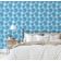 Papel de Parede Vinílico Autoadesivo e Removível Recife de Coral Azul para Banheiro, Lavanderia e Closet - S4Sassy 63,5 cm (L) × 304,8 cm (C) / Azul - Vinil Liso