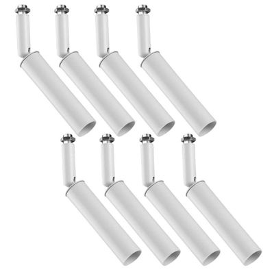 Kit 8 Spots Iluminação Direcionável para Trilho Perfilado G9 Branco 15cm Alumínio Neo Dital