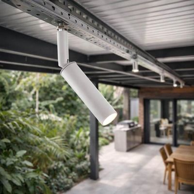 Kit 8 Spots Iluminação Direcionável para Trilho Perfilado G9 Branco 15cm Alumínio Neo Dital
