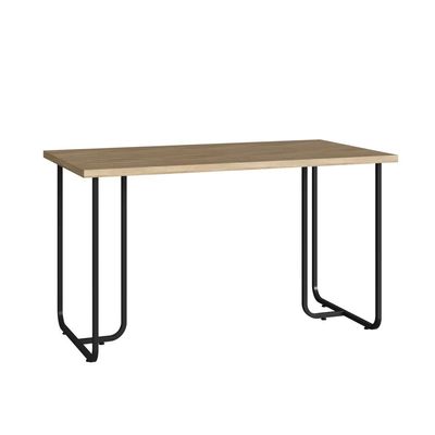 Mesa Escrivaninha Simples para Escritório Estudo 135cm Estilo Industrial Office Placa e Ponto