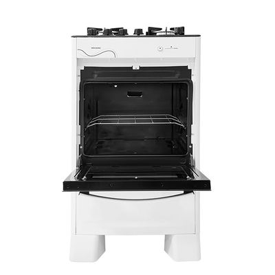 Fogão de Piso Neo Glass 4 Bocas Suggar Branco / Bivolt