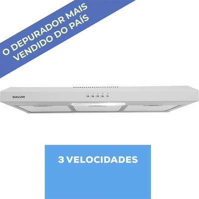 Depurador de Ar Suggar Slim 80cm DI81 Branco / 110v