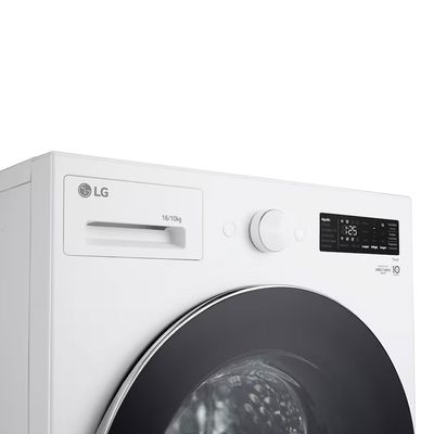 Lava e Seca Smart WD16WNTS6B 16kg 127V Branca com Inteligência Artificial AI DD LG Branco / 110V
