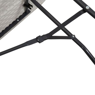 Mesa Portátil Dobrável Vira Maleta Com Alça Camping Branco