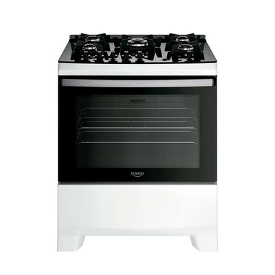 Fogão Dako Supreme Glass 5 Bocas com Mesa de Vidro e Tripla Chama Branco / Bivolt